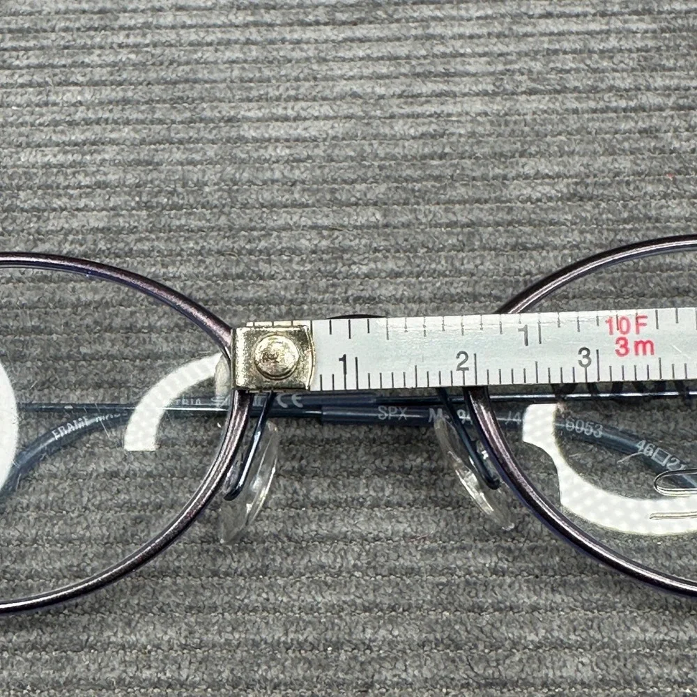 Silhouette SPX M 1946 Titanium Y2K Eyeglasses Purple Blue Oval Frames Austria